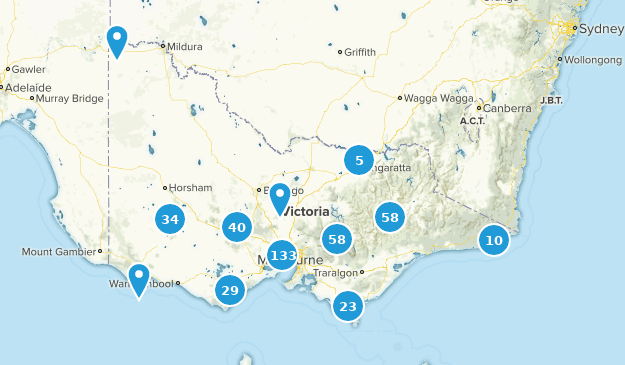 Victoria, Australien Map