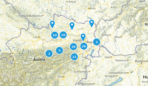 Lower Austria, Autriche Map