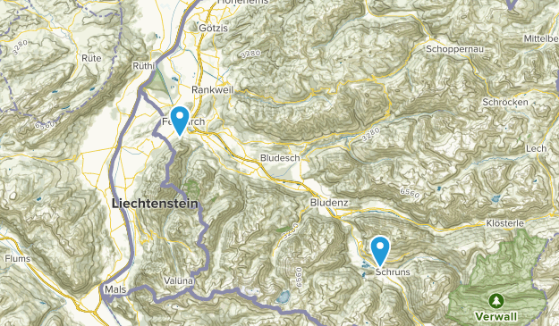 Vorarlberg, Österreich Map