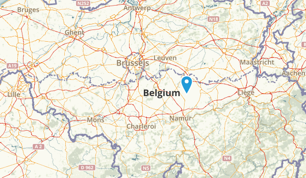 Brabant wallon, Belgium Map