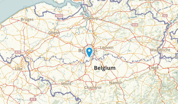 Brussels-Capital Region, Belgium Map