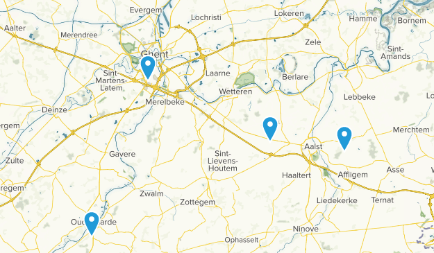 East Flanders, Belgium Map