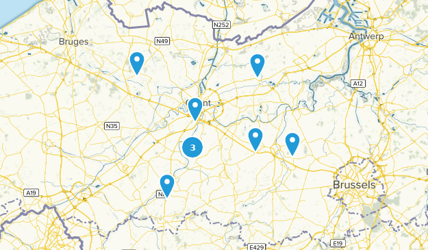 Provinz Ostflandern, Belgien Map