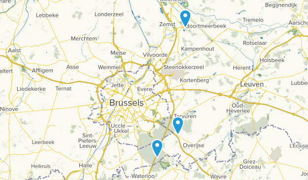 Brabant flamand, Belgique Map