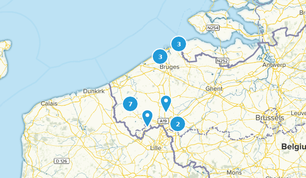 Provinz Westflandern, Belgien Map