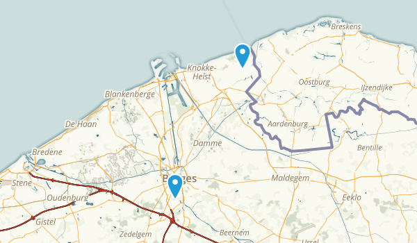 West-Vlanderen, Belgium Map