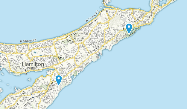 Smith's, Bermuda Map