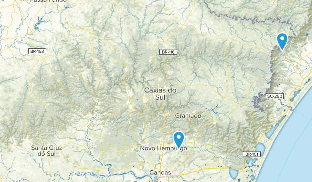 Rio Grande do Sul, Brasilien Map