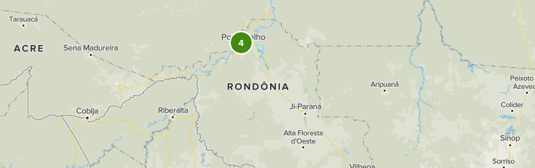 Map of Rondônia, state of Brazil