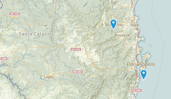 Santa Catarina , Brazil Map