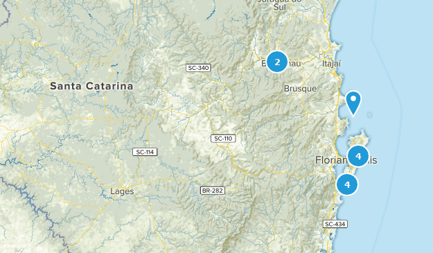 Santa Catarina , Brésil Map