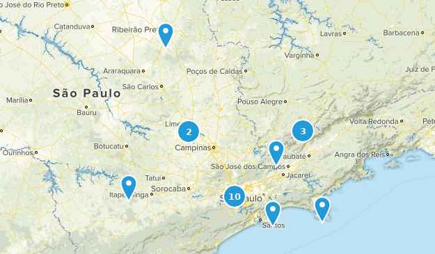 São Paulo, Brasilien Map