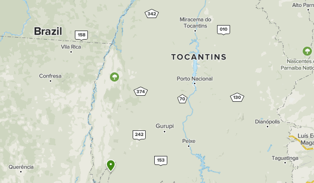 Tocantins, Brasil Map