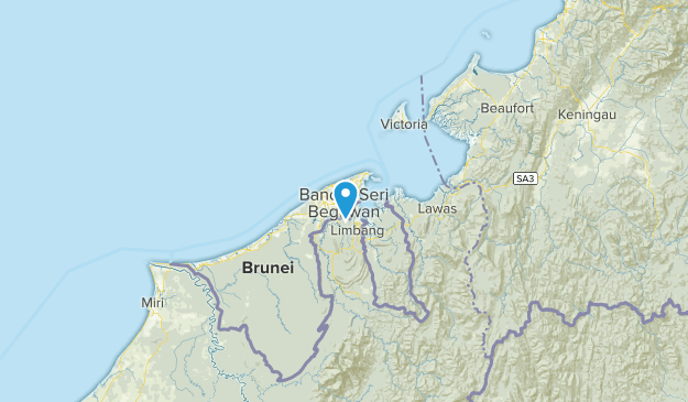 Brunei and Muara, Brunei Map