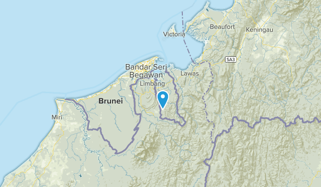 Temburong, Brunei Map