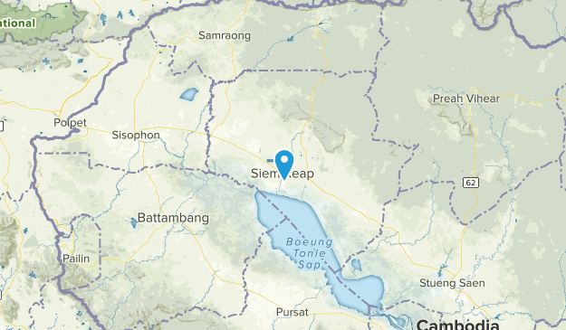 Siemréab, Cambodia Map