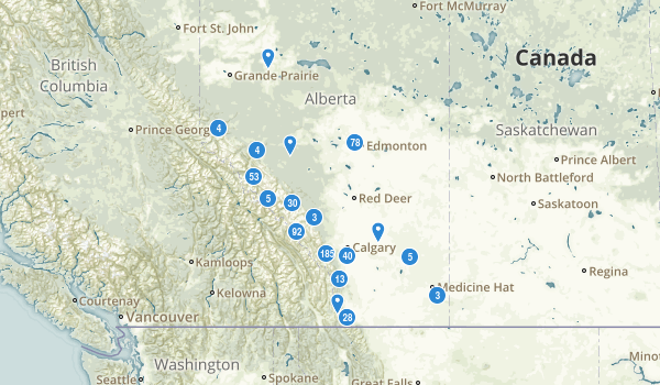 Alberta, Canada Map
