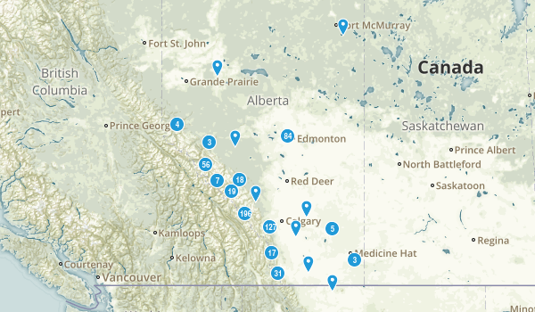 Alberta, Canada Map