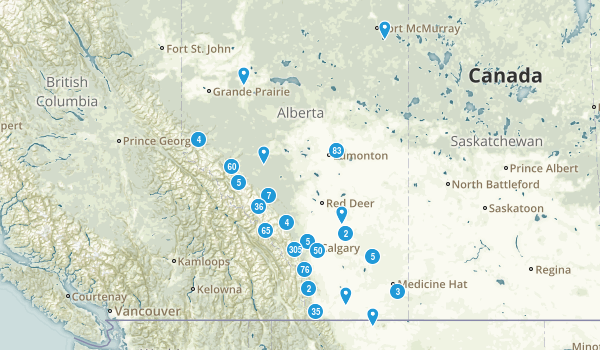 Alberta, Canada Map