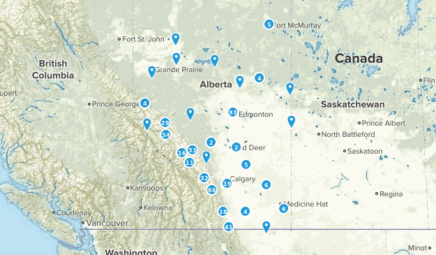 Alberta, Canada Map