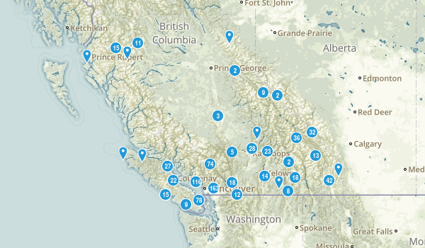 British Columbia, Canada Map
