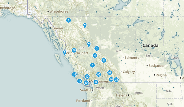 British Columbia, Canada Map