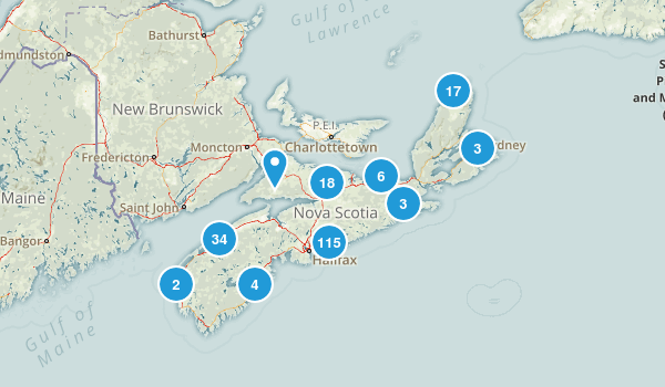Nova Scotia, Canada Map