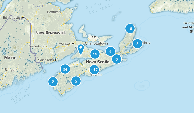 Nova Scotia, Canada Map