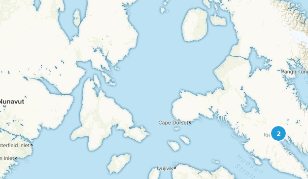 Nunavut, Kanada Map