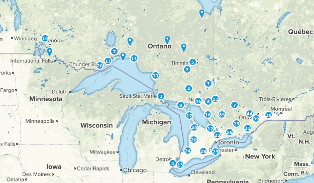 Ontario, Canada Map
