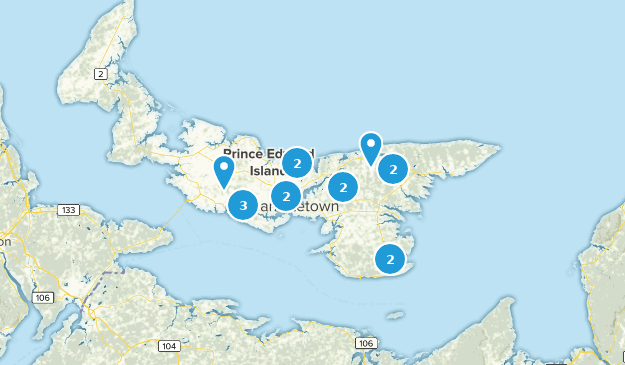 Prince Edward Island, Canada Map