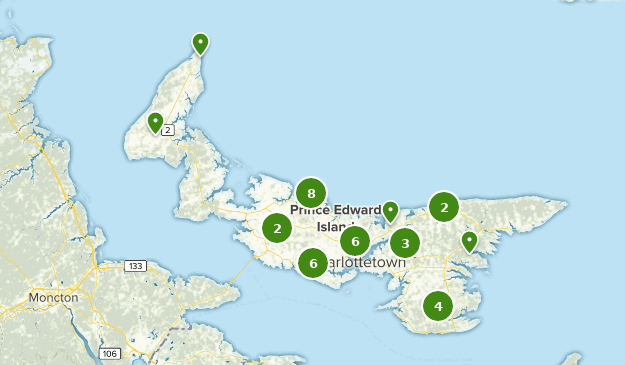 Prince Edward Island, Canada Map