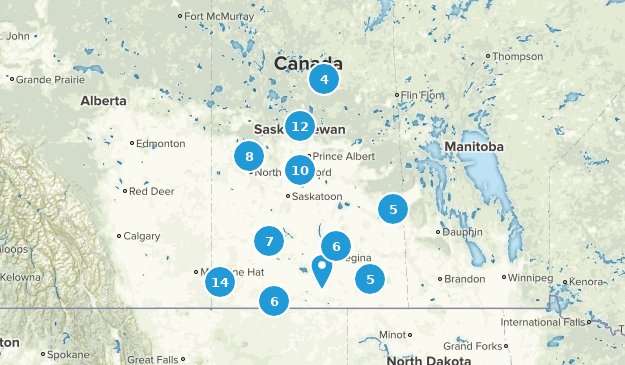 Saskatchewan, Kanada Map