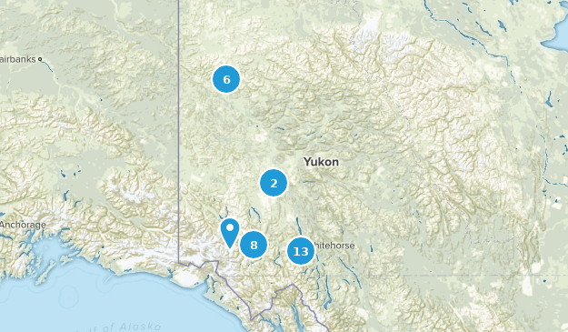 Yukon, Kanada Map