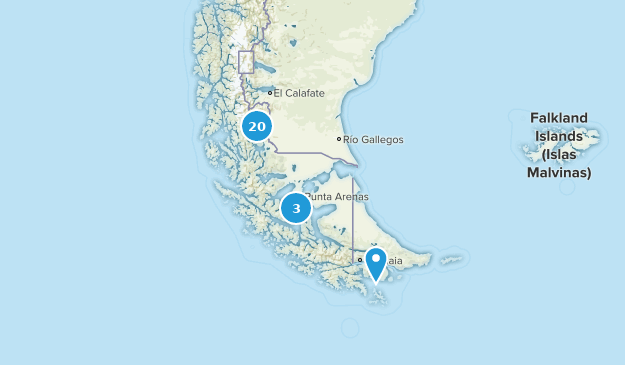 Magallanes, Chili Map