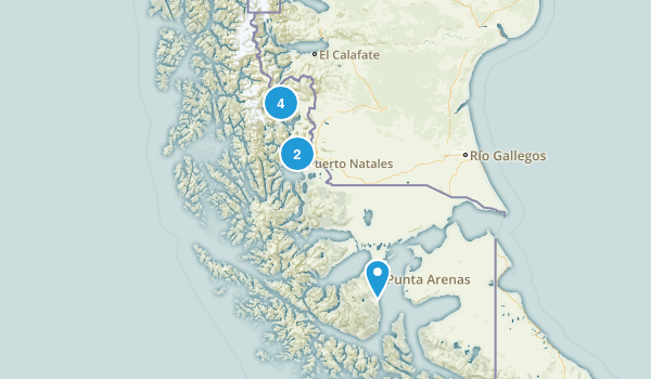 Magallanes y la Antártica Chilena, Chile Map