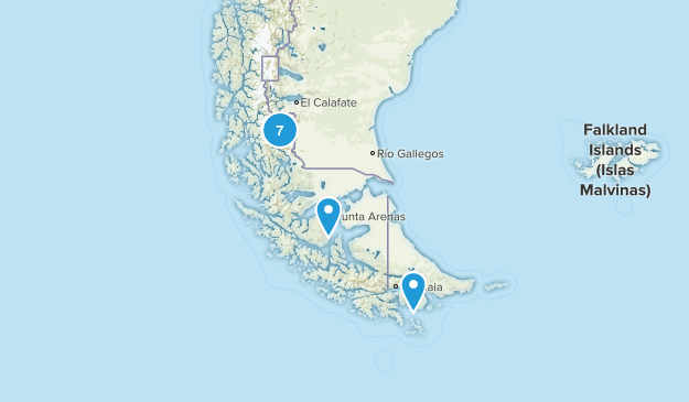 Magallanes y la Antártica Chilena, Chile Map