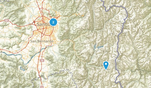 Santiago Metropolitan, Chile Map