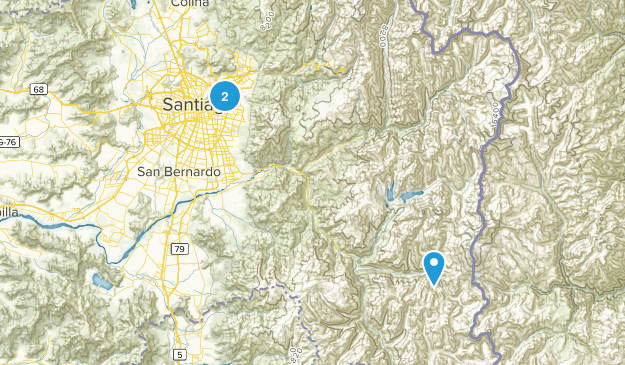 Santiago Metropolitan, Chile Map