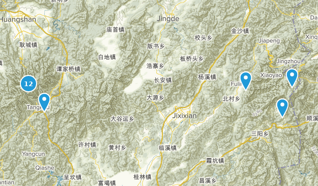 Anhui, China Map