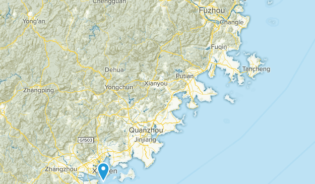 Fujian, China Map