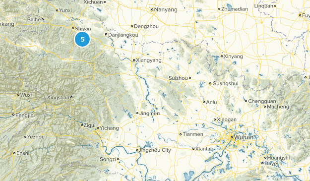 Hubei, China Map