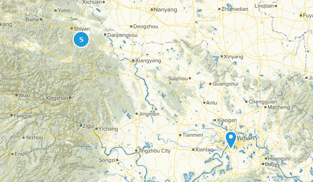 Hubei, China Map