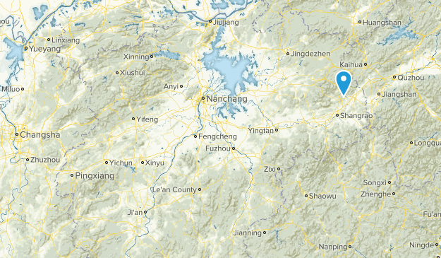 Jiangxi, Chine Map
