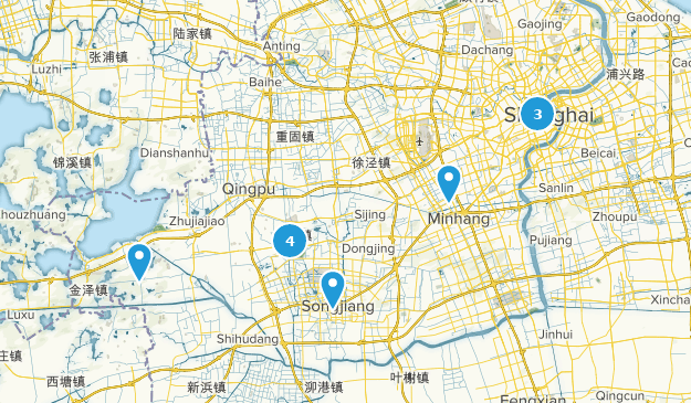 Shanghai, Chine Map