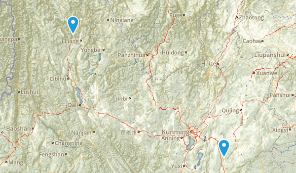Yunnan, China Map