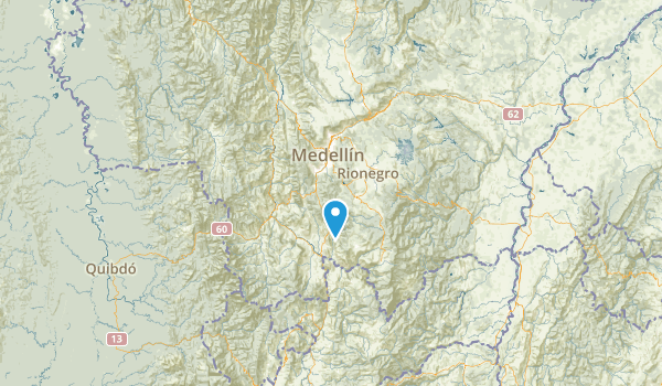 Antioquia, Colombia Map
