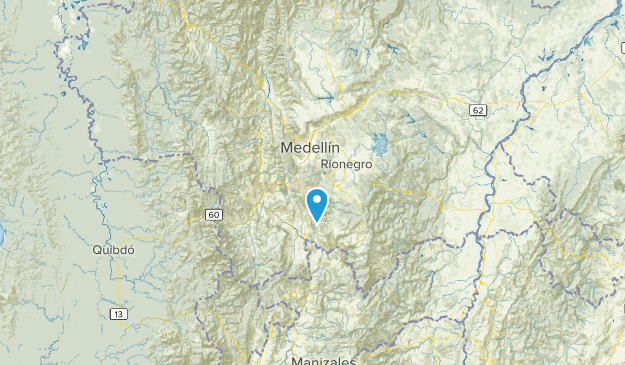 Antioquia, Colombia Map