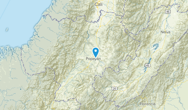 Cauca, Kolumbien Map