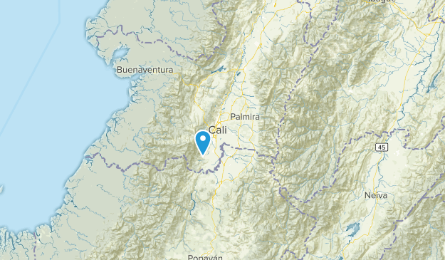 Valle del Cauca, Colombia Map